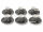 6er Set Mokka Tassen Untertassen 90ml