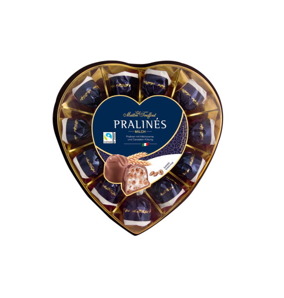 Pralinen Milchschokolade Milchcreme & Cerealien Herz 165g