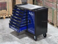 ULTRATOOLZ Werkstattwagen befüllt mit Werkzeug 6/7 mit großem Seitenfach - Chrom Vanadium