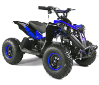 UltraMotors E- Kinderquad Mini ATV Pocketbike Pocketquad 1000W 48V -  8-28km/h - Blau