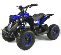 UltraMotors E- Kinderquad Mini ATV Pocketbike Pocketquad 1000W 48V -  8-28km/h - Blau