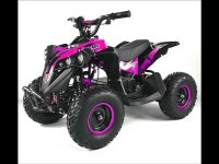 UltraMotors E- Kinderquad Mini ATV Pocketbike Pocketquad 1000W 48V - 8-28km/h - Pink