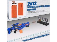 Bigpower Electric Dart Blaster Motorisiertes Scharfschützengewehr mit 2 Clips und 100 Schaumstoffpfeilen Kompatibel mit den wichtigsten Marken Kinderspielzeug für 8-12+ Jugendliche Erwachsene