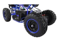 UltraMotors E- Kinderquad Mini ATV Pocketbike Pocketquad 1000W 36V - 8-25km/h - Blau